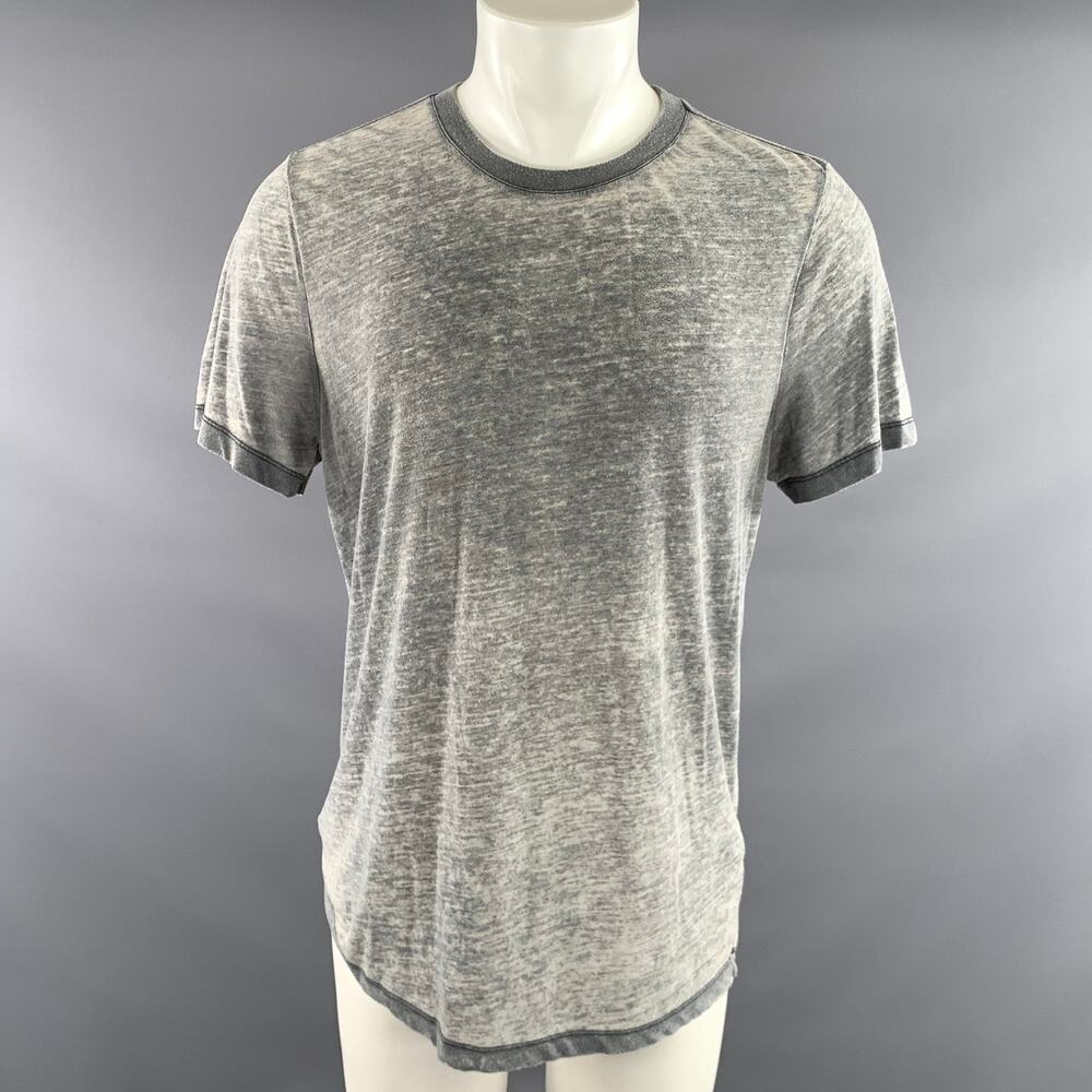 IRO Size S Grey White Heather Cotton polyester Lightweight T shirt